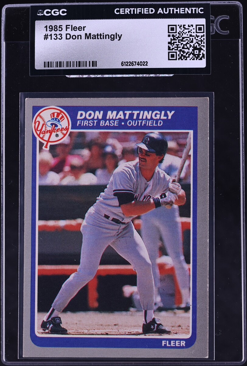 1985 Fleer Don Mattingly #133 CGC AUTH