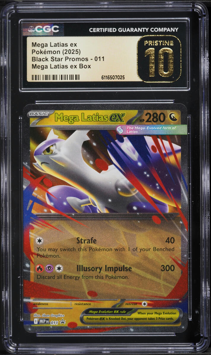 2025 Pokemon Mega Evolution Promo Box Holo Mega Latias Ex #11 CGC 10 PRISTINE