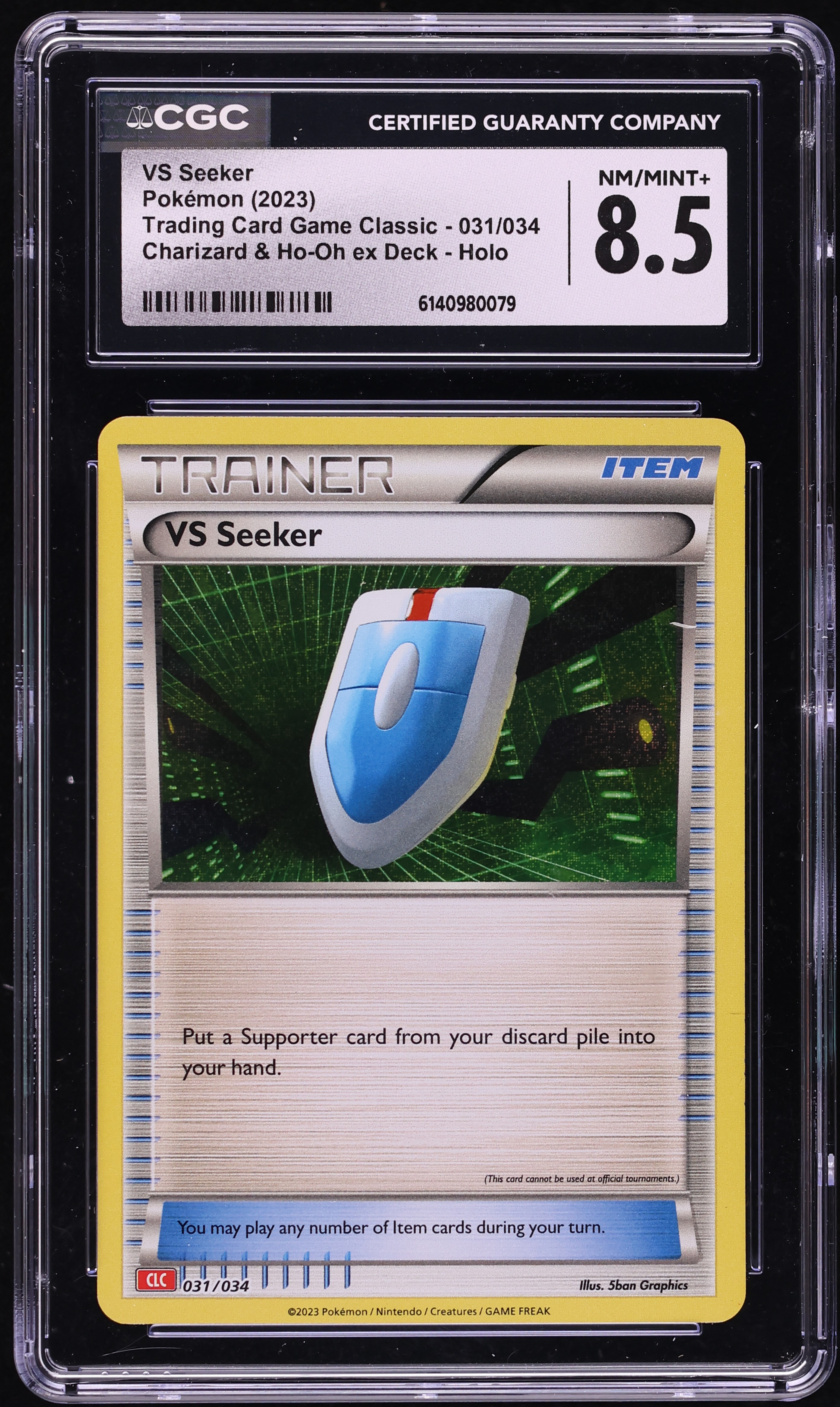 2023 Pokemon TCG Classic Charizard & Ho-Oh ex Deck Holo VS Seeker #031 CGC 8.5 NM-MT+