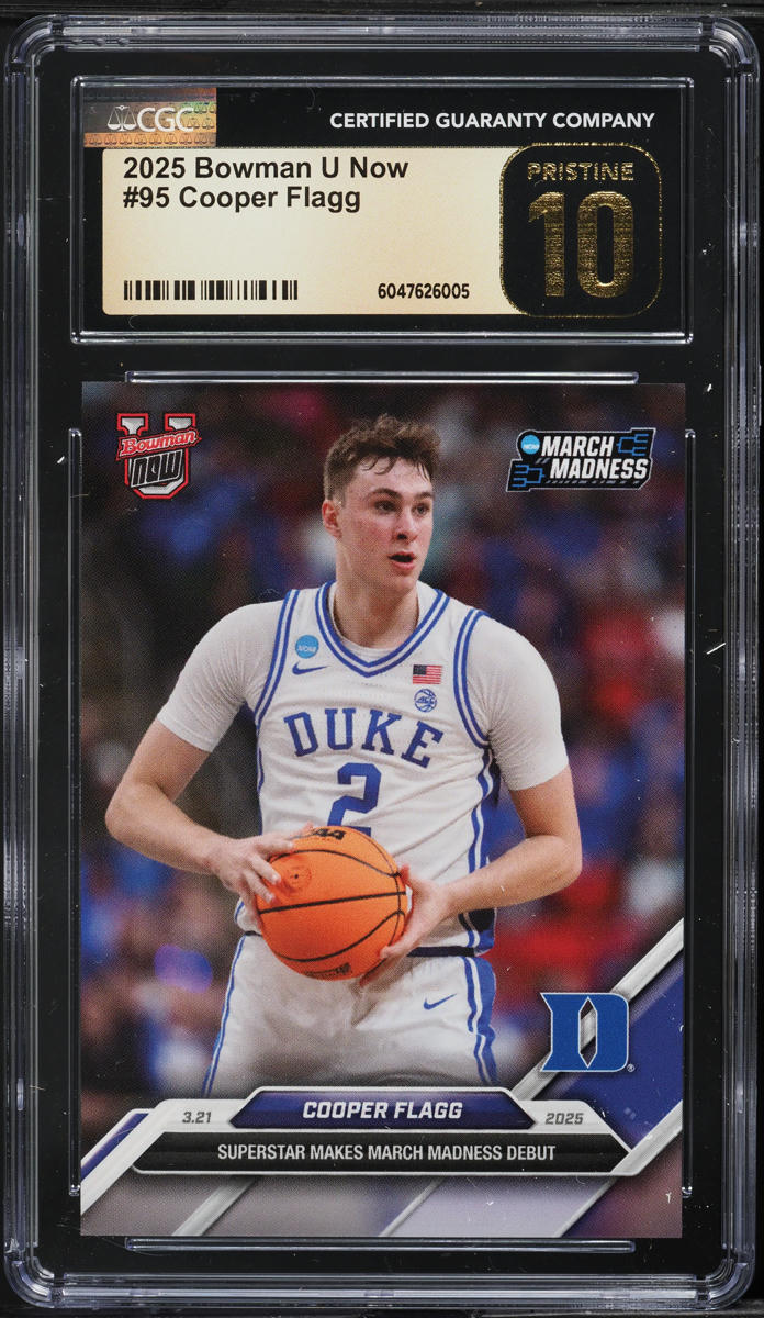 2025 Bowman U Now Cooper Flagg ROOKIE #95 CGC 10 PRISTINE