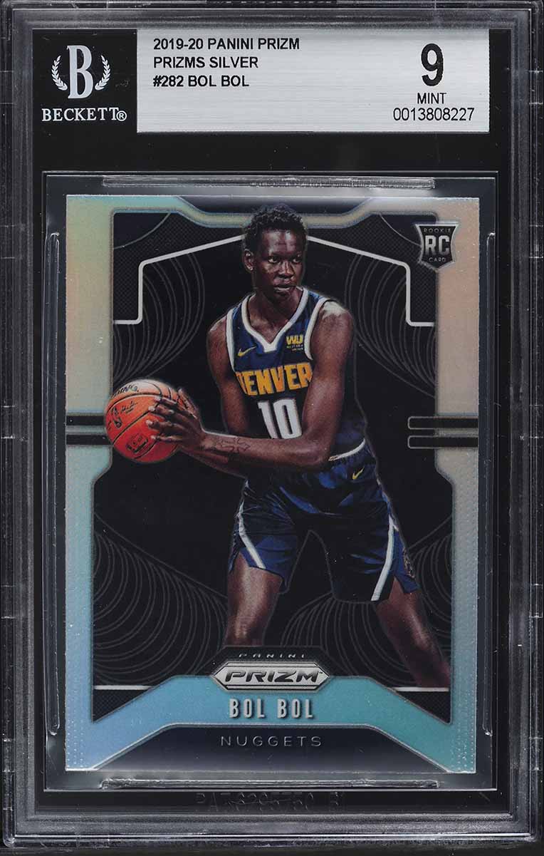 2019 Panini Prizm Silver Prizms Bol Bol ROOKIE #282 BGS 9 MINT - Main Image