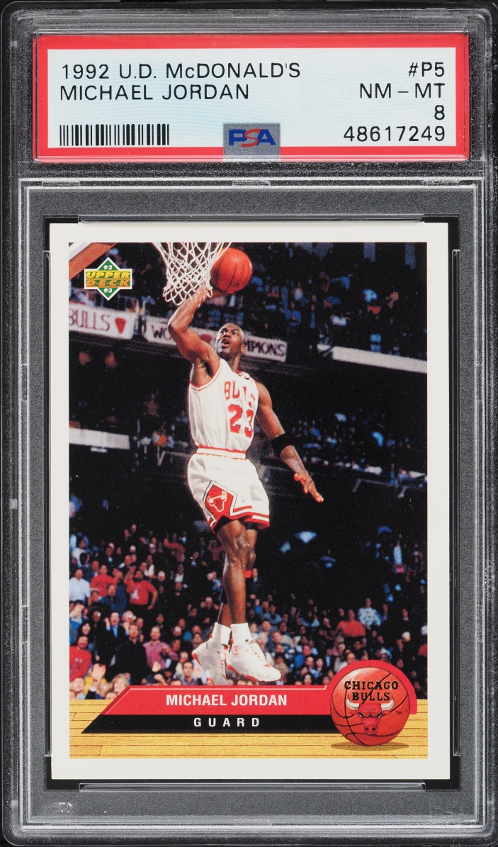 1992 Upper Deck McDonald's Michael Jordan #P5 PSA 8 NM-MT