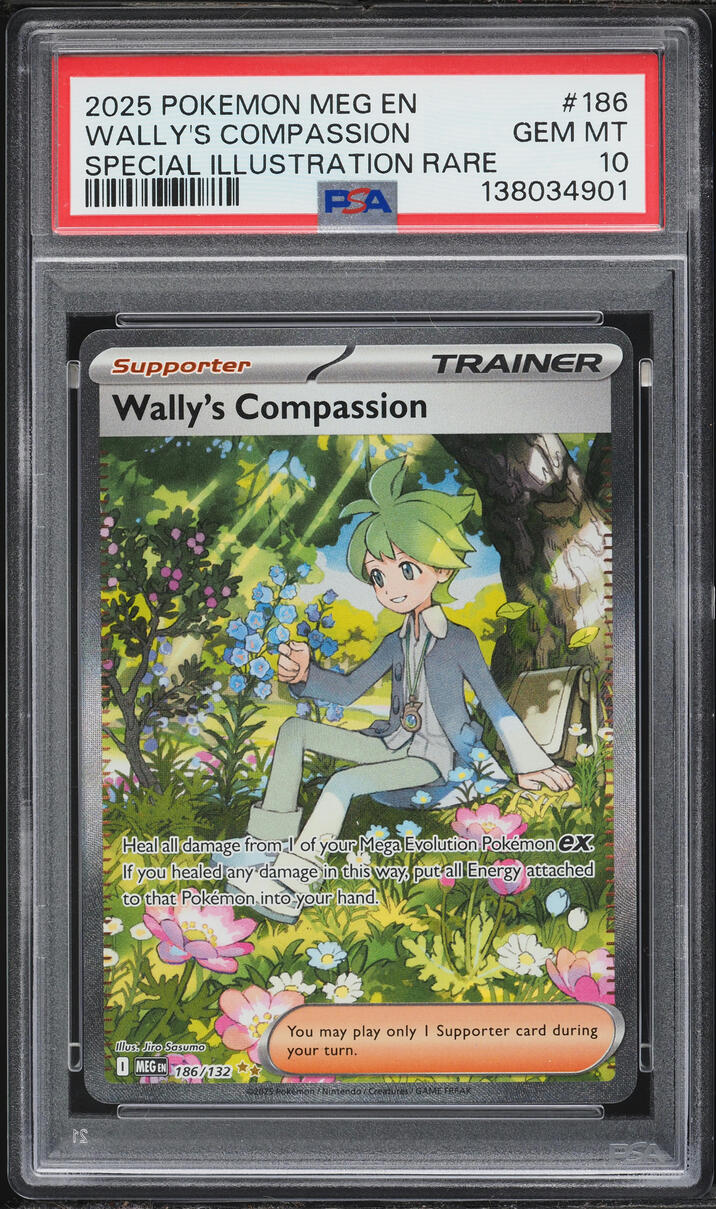 2025 Pokemon Mega Evolution SIR Wally's Compassion #186 PSA 10 GEM MINT