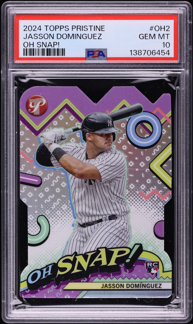 2024 Topps Pristine Oh Snap! Die-Cut Jasson Dominguez ROOKIE #OH-2 PSA 10 GEM MINT