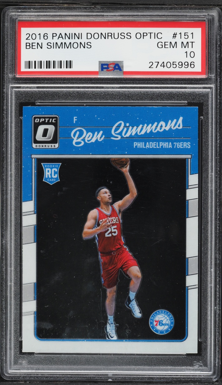 2016 Donruss Optic Ben Simmons ROOKIE #151 PSA 10 GEM MINT