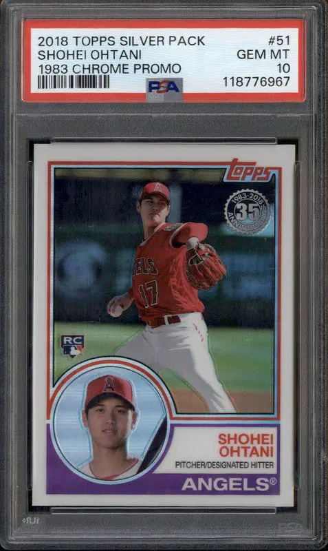 ゲームセンター・ゲームカード 2018 Topps Chrome Shohei Ohtani PSA WBC 2018 Shohei Ohtani topps chrome RC Card PSA 10 Rookie