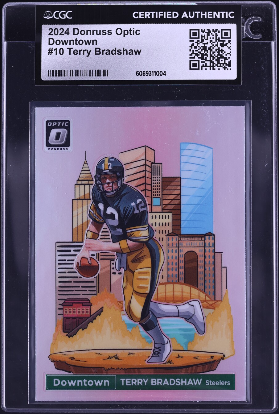2024 Donruss Optic Downtown Terry Bradshaw #10 CGC AUTH