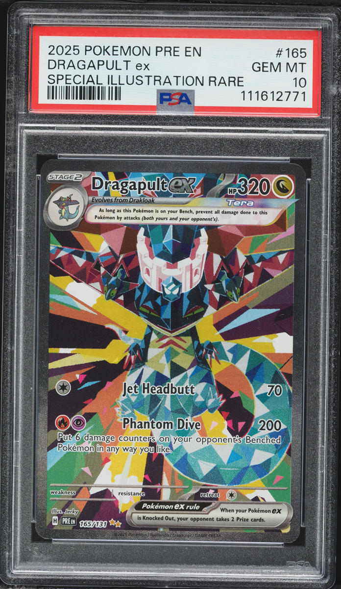 2025 Pokemon Scarlet & Violet Prismatic Evolutions SIR Dragapult EX #165 PSA 10 GEM MINT