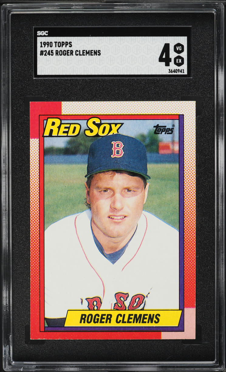 1990 Topps Roger Clemens #245 SGC 4 VGEX