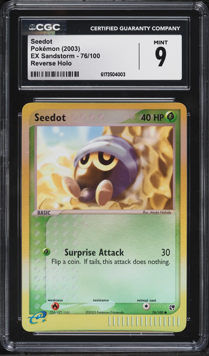 2003 Pokemon EX Sandstorm Reverse Holo Seedot #76 CGC 9 MINT