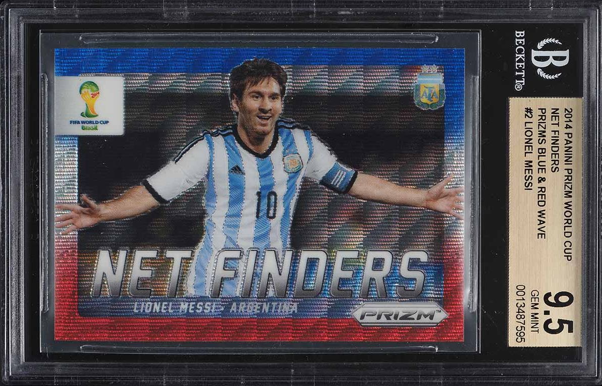 2014 Panini Prizm World Cup Yellow & Red Pulsar Lionel Messi #12