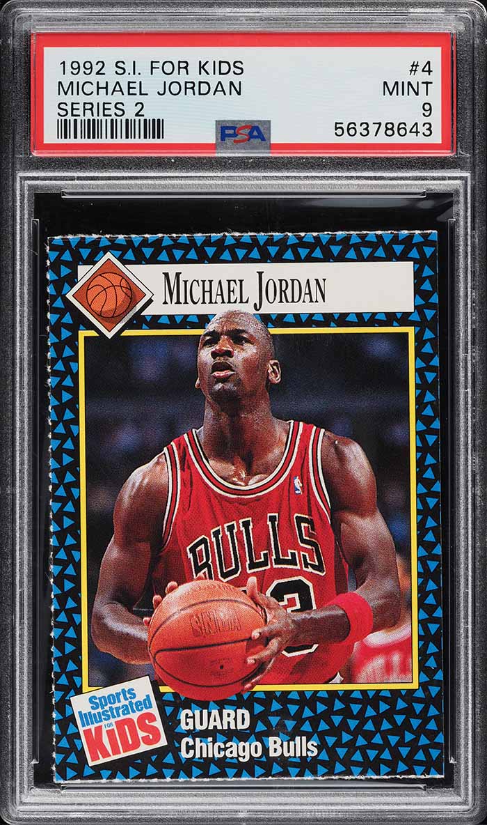 1992 Sports Illustrated For Kids Series 2 Michael Jordan #4 PSA 9 MINT