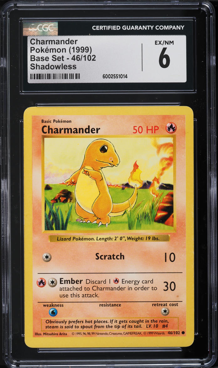 CGC 8.5 Pokemon 1999 Base Set Shadowless Onyx 56/102