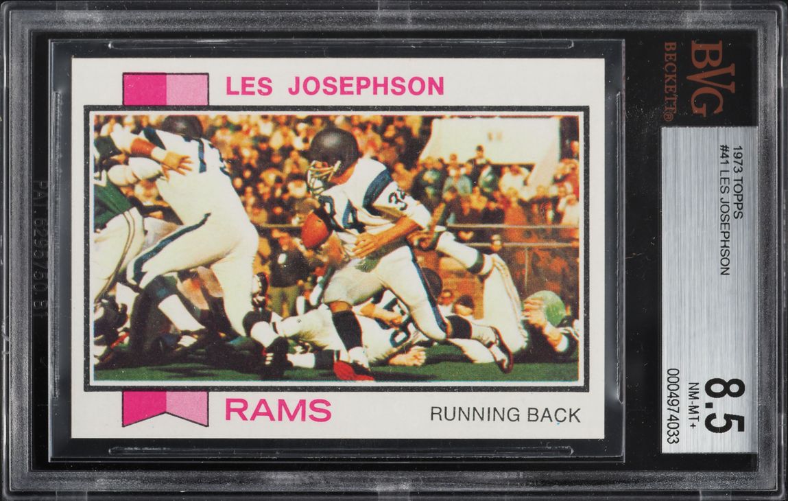 1973 Topps Football Les Josephson #41 BVG 8.5 NM-MT+