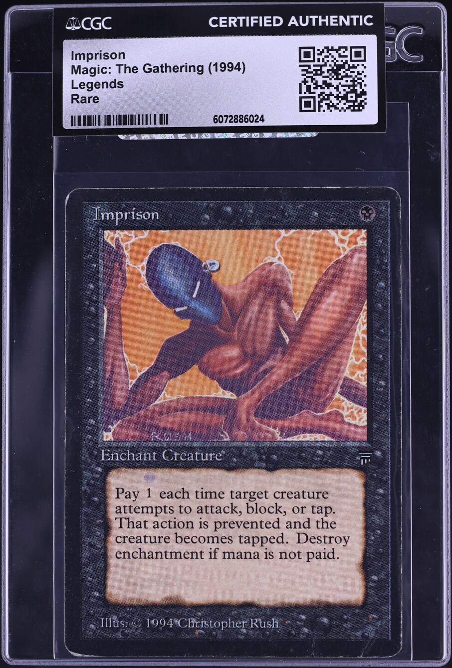 1994 Magic The Gathering MTG Legends Imprison CGC AUTH on Fanatics Collect