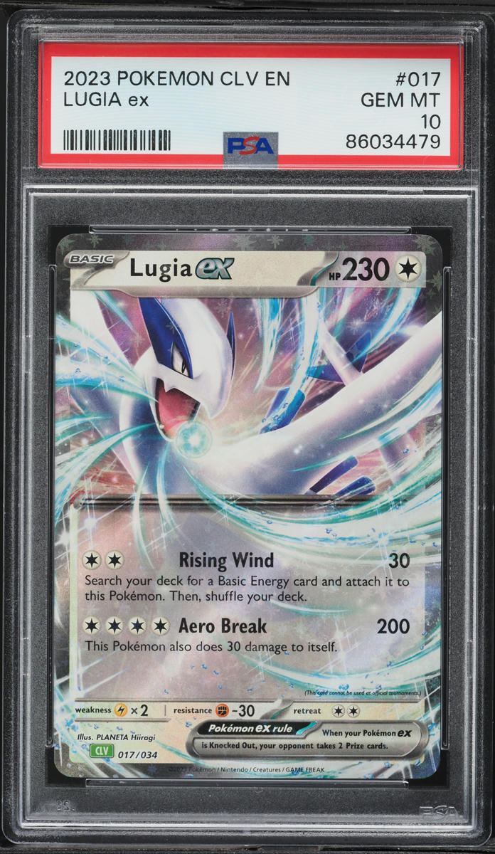 2023 Pokemon TCG Classic Collection Holo Lugia ex #17 PSA 10 GEM MINT
