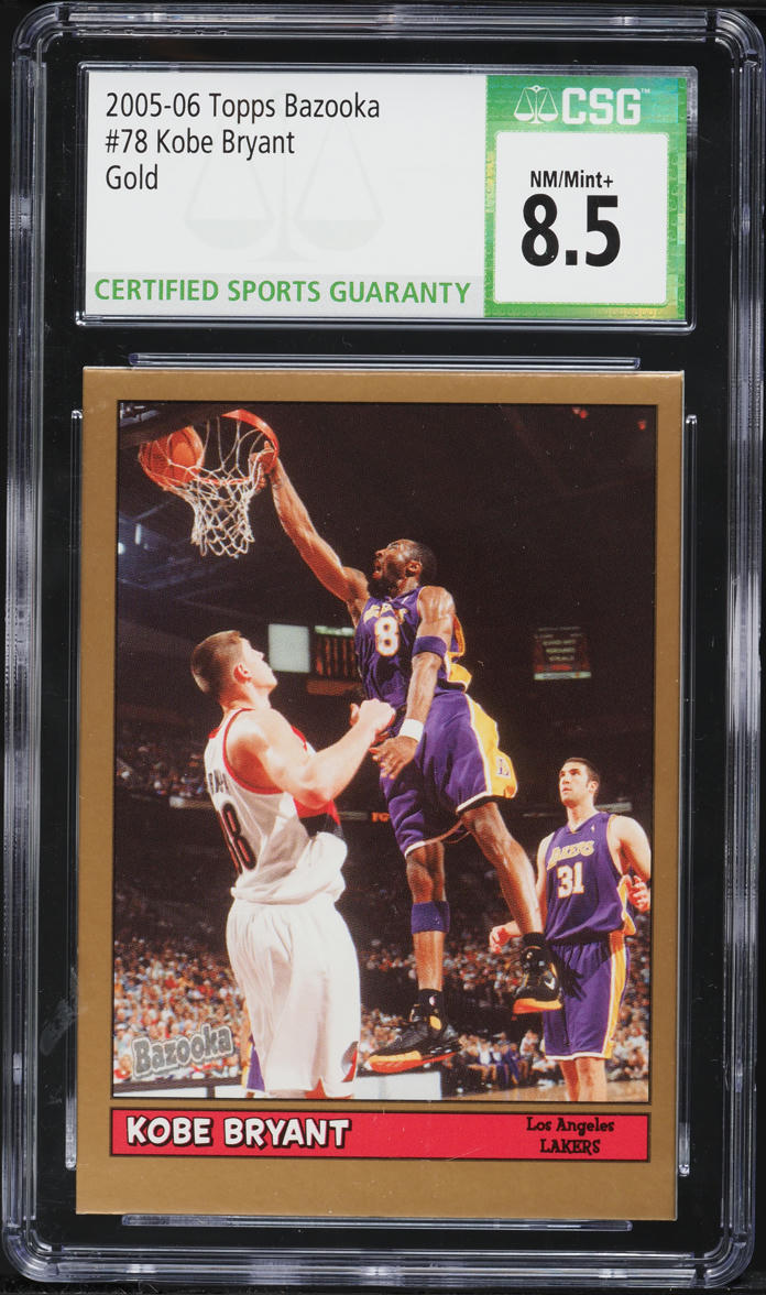 2005 Topps Bazooka Gold Kobe Bryant #78 CSG 8.5 NM-MT+