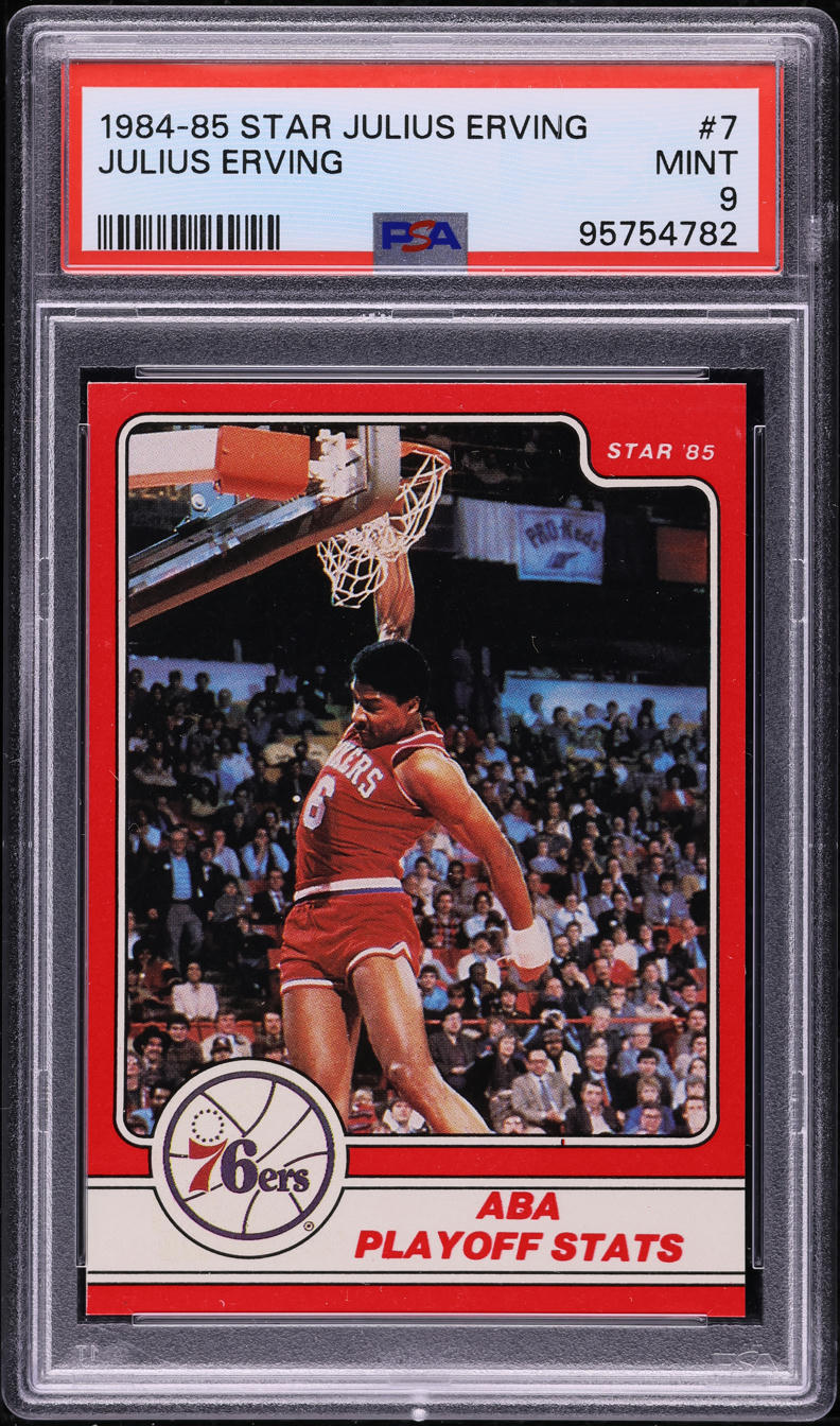 1984 Star Basketball Julius Erving #7 PSA 9 MINT
