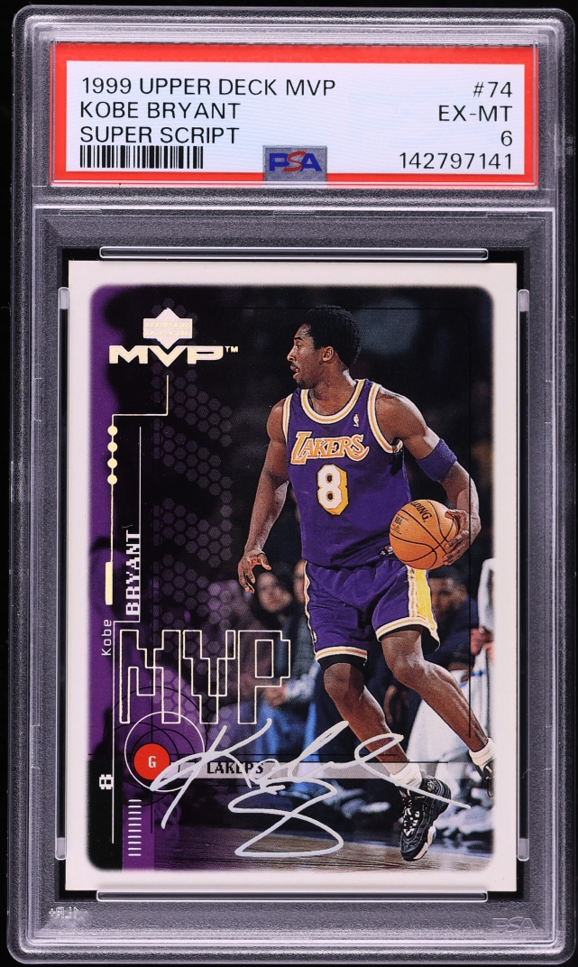 1999 Upper Deck MVP Super Script Kobe Bryant /25 #74 PSA 6 EXMT