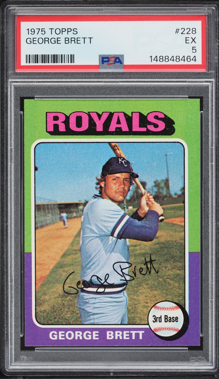 1975 Topps George Brett ROOKIE #228 PSA 5 EX