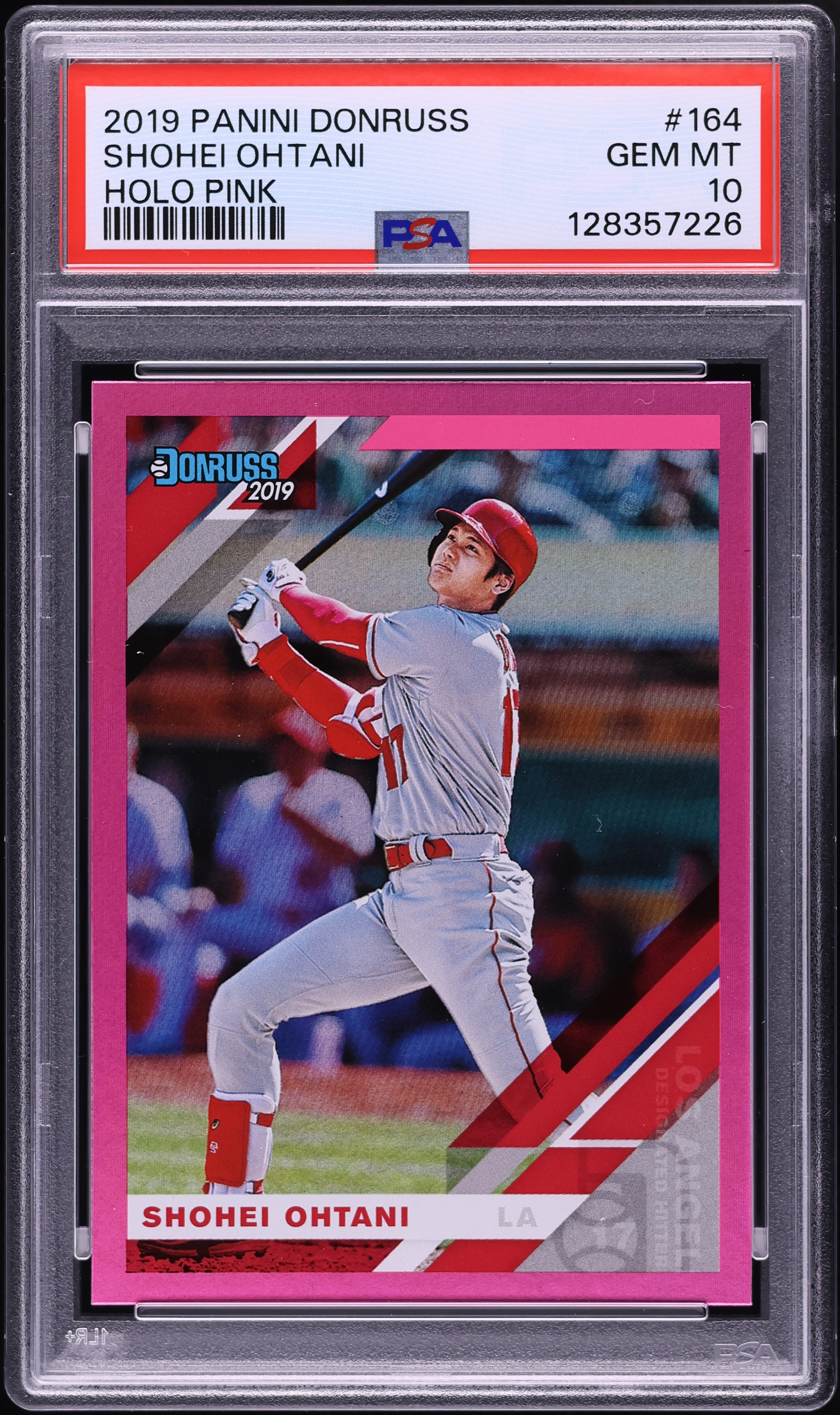 その他 MLB Shohei Ohtani Donruss PSA10 2019 Donruss Holo Pink Shohei Ohtani #164 PSA 10 GEM MINT on