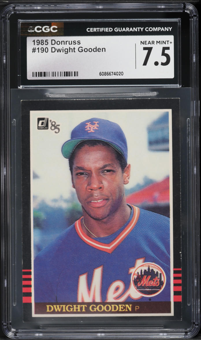 1985 Donruss Dwight Gooden ROOKIE #190 CGC 7.5 NRMT+