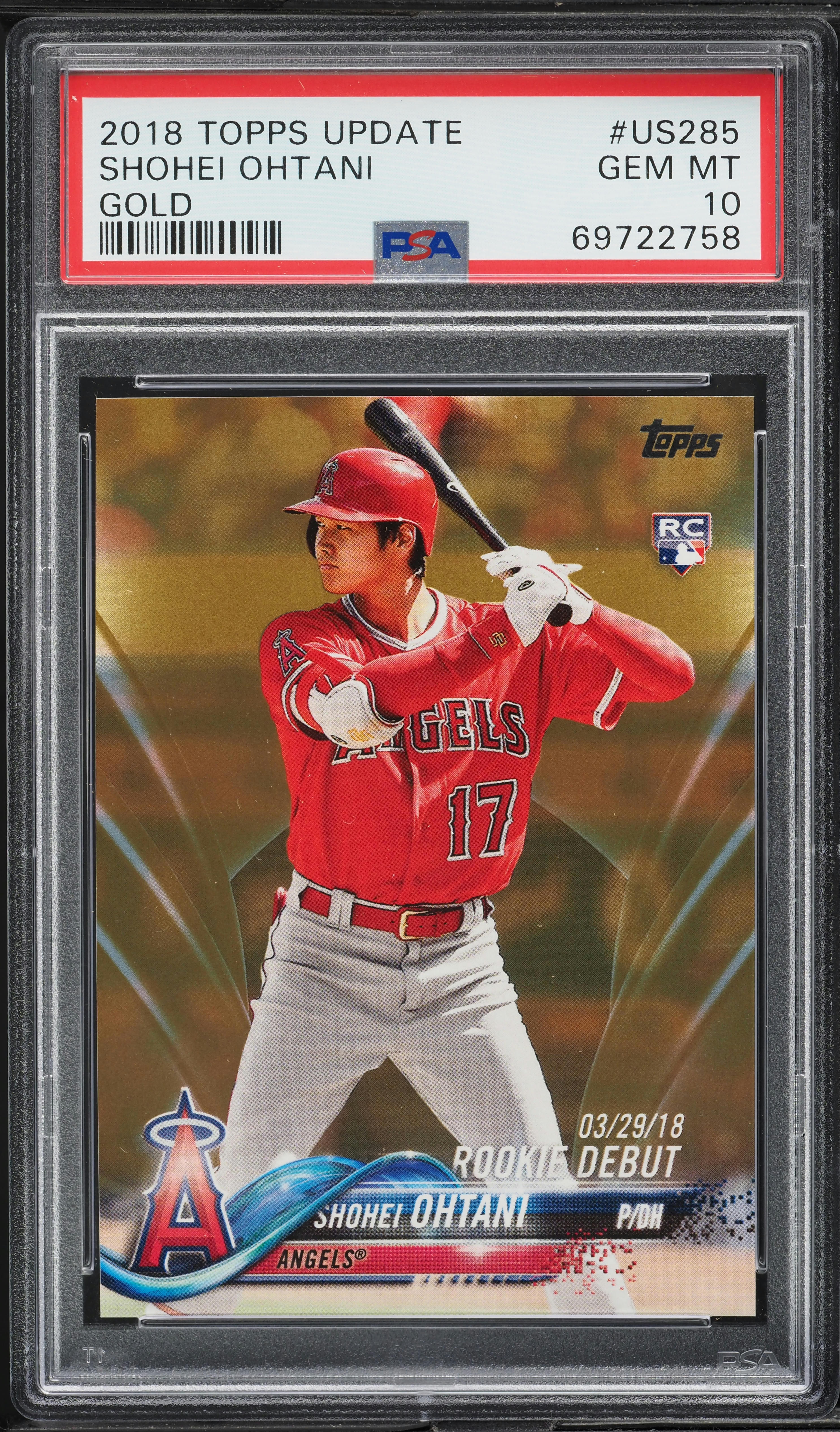 その他 Topps Shohei Ohtani Gold Rookie PSA 10 PSA 10 Ichiro / Shohei Ohtani /2018 GOLD 2018 Topps Update