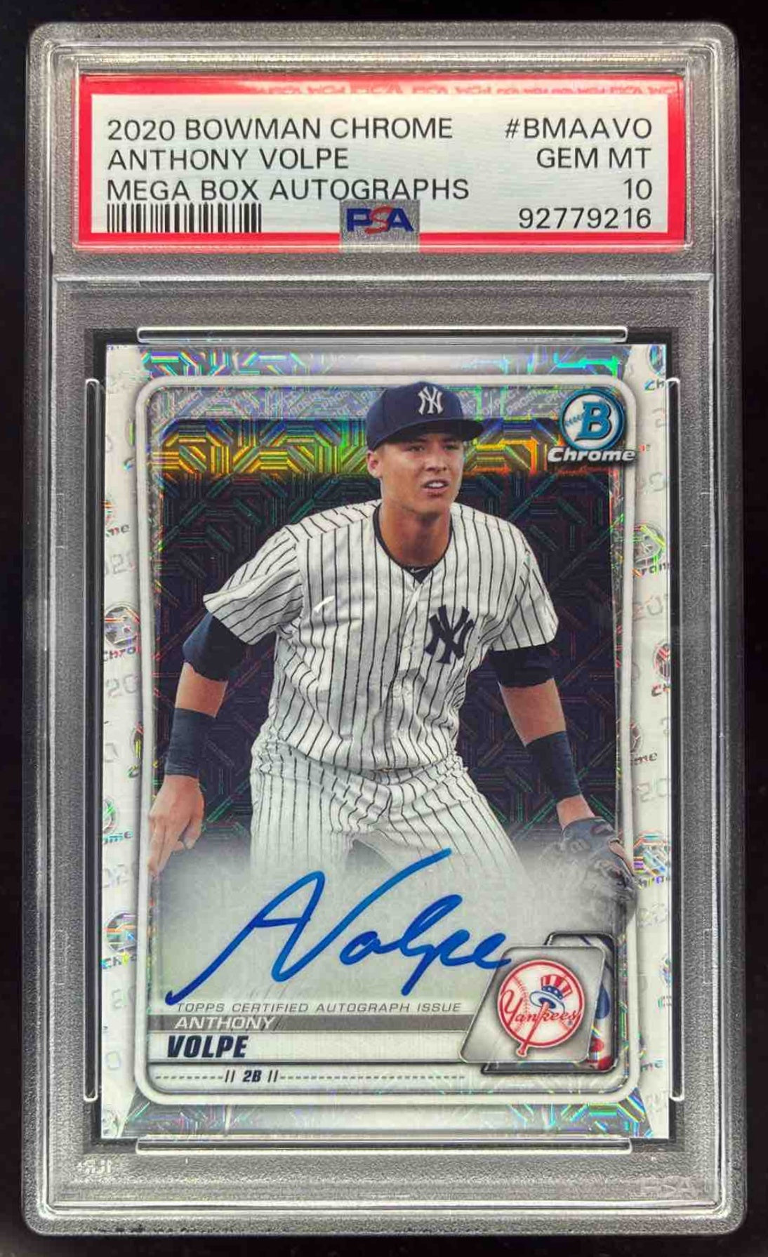 2020 Bowman Chrome Gold Shimmer Anthony Volpe PROSPECT AUTO /50