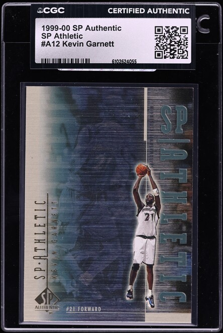 1999 Skybox E-X E-Xceptional Red Kevin Garnett #2XC CGC AUTH on