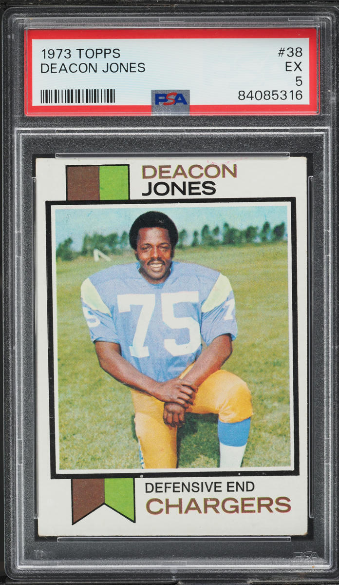 1973 Topps Football Deacon Jones #38 PSA 5 EX