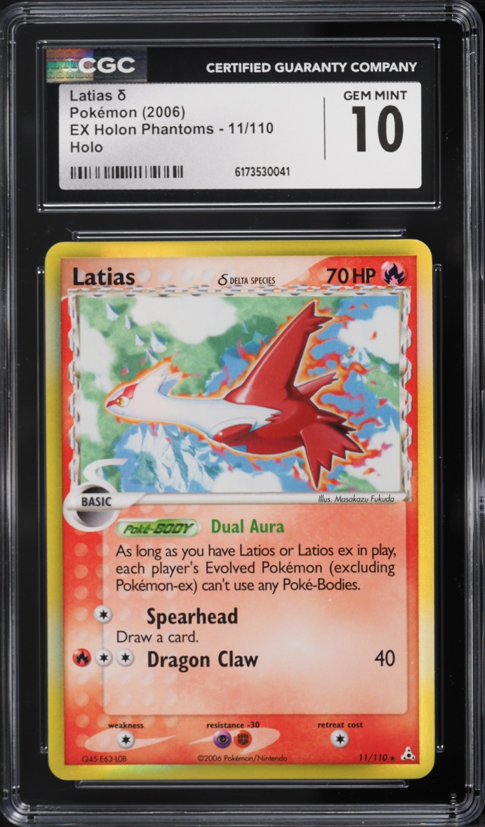 2006 Pokemon EX Holon Phantoms Holo Latias #11 CGC 10 GEM MINT