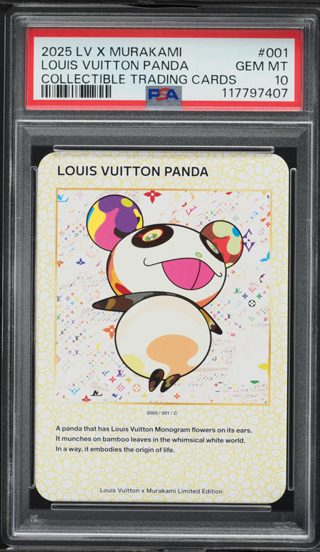 Louis Vuitton Panda トレーディングカード Louis Vuitton x Takashi Murakami Panda Card Holder Monogram in