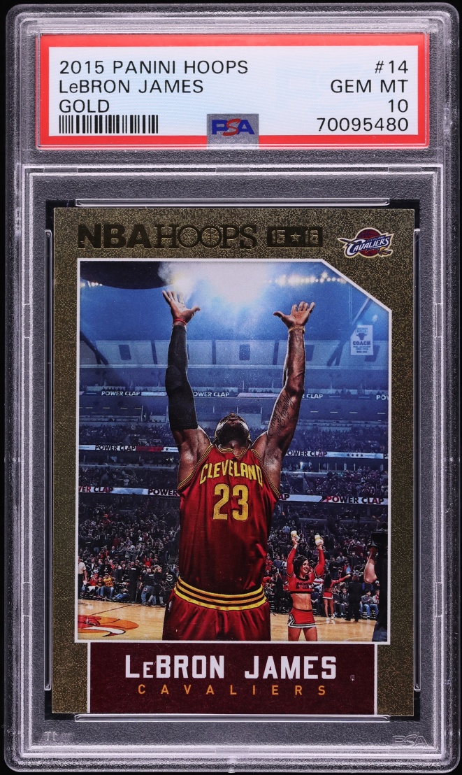 2015 Hoops Gold LeBron James #14 PSA 10 GEM MINT