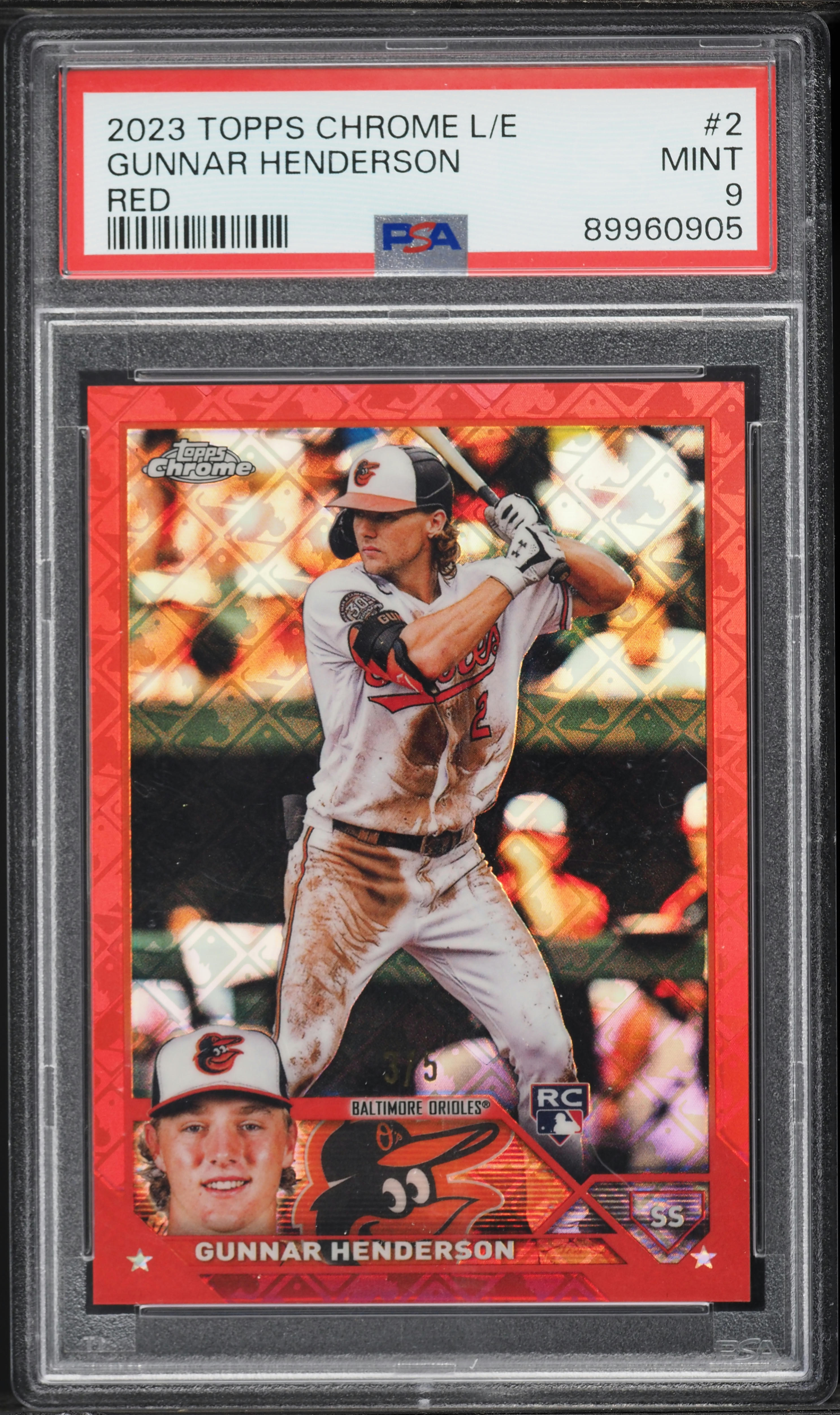 2023 Topps Chrome Logofractor Edition Red Refractor Gunnar