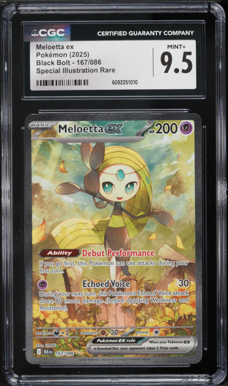 2025 Pokemon Japanese Scarlet & Violet Black Bolt SAR Meloetta ex