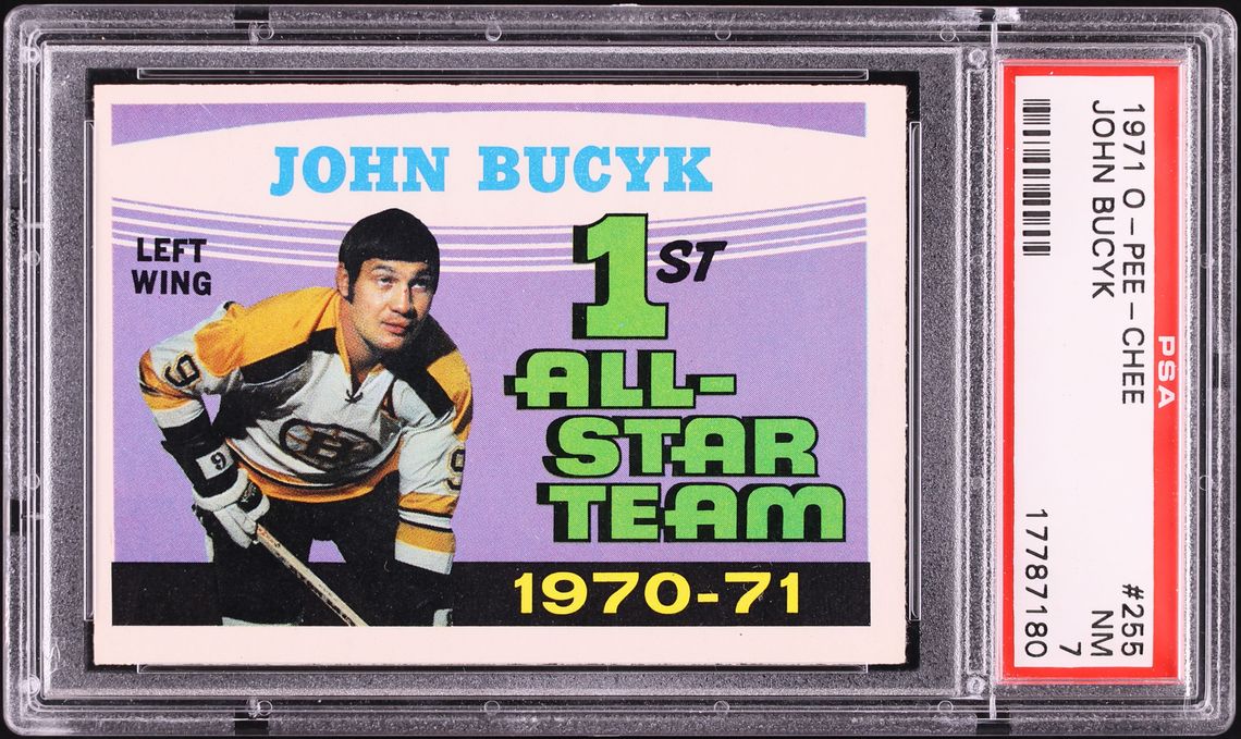 1971 O-Pee-Chee Hockey John Bucyk #255 PSA 7 NRMT