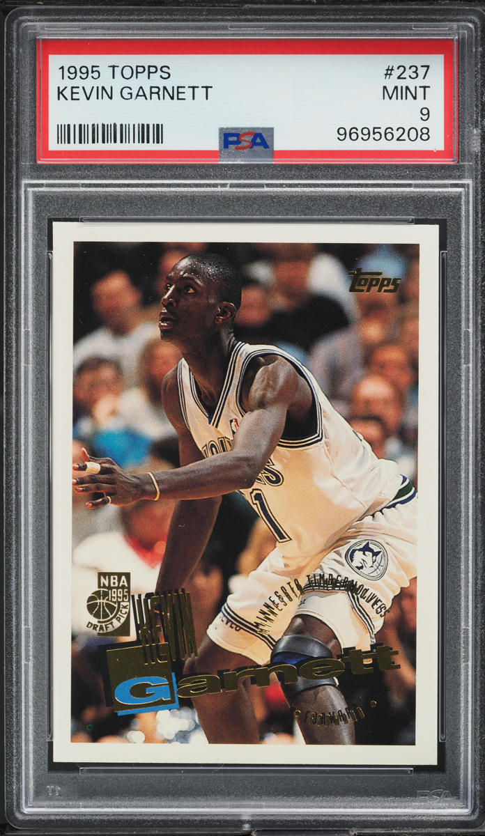 1995 Topps Basketball Kevin Garnett ROOKIE #237 PSA 9 MINT