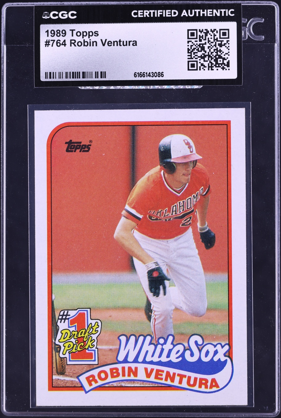 1989 Topps Robin Ventura ROOKIE #764 CGC AUTH