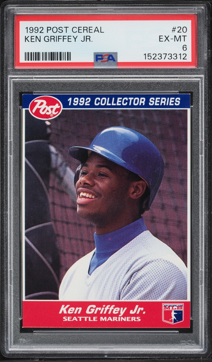 1992 Post Cereal Ken Griffey Jr. #20 PSA 6 EXMT