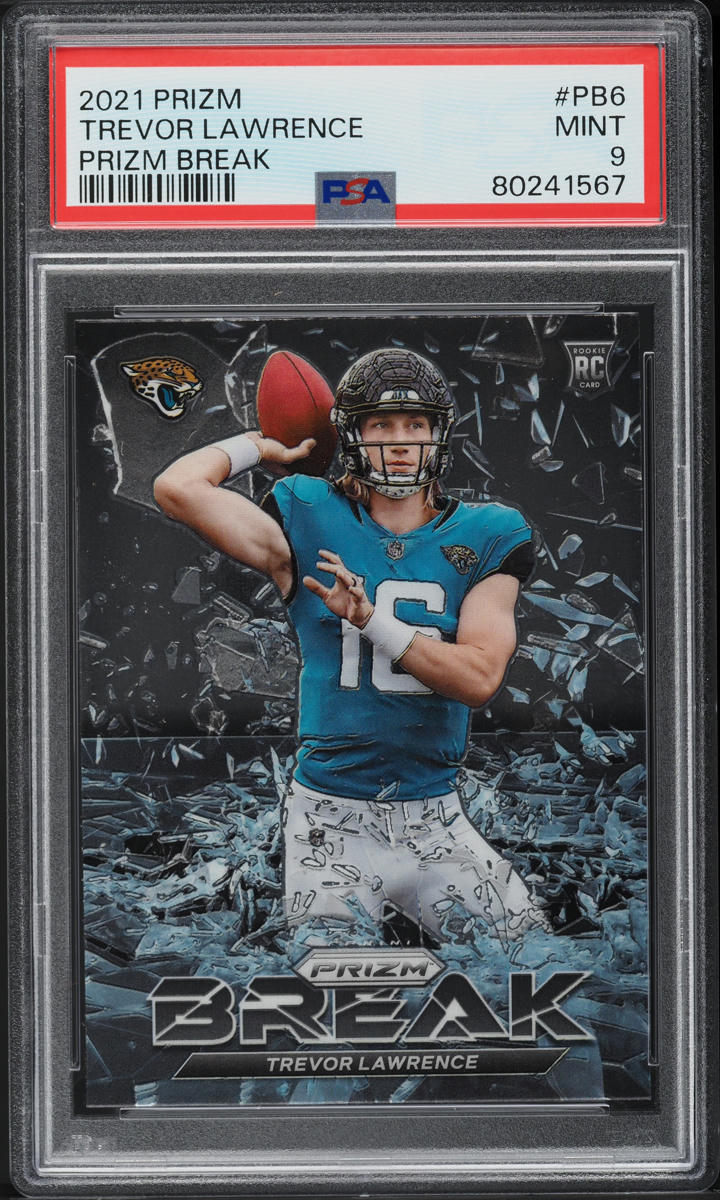 2021 Panini Prizm Break Trevor Lawrence ROOKIE #PB-6 PSA 9 MINT