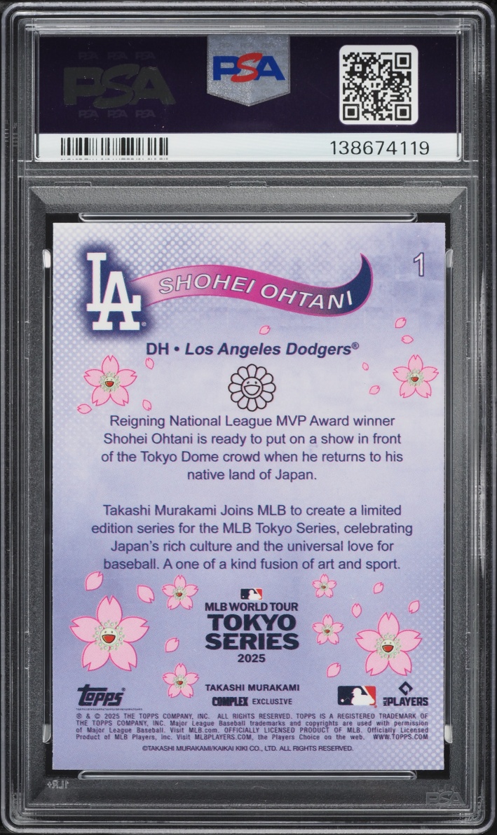 2025 Topps Murakami Tokyo Series Shohei Ohtani #1 PSA 8 NM-MT