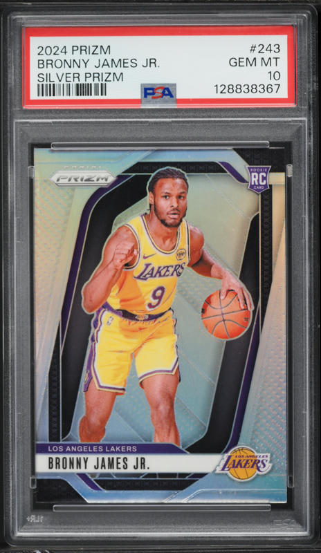 2024 Select Courtside Bronny James Jr. ROOKIE #290 SGC 9 MINT on