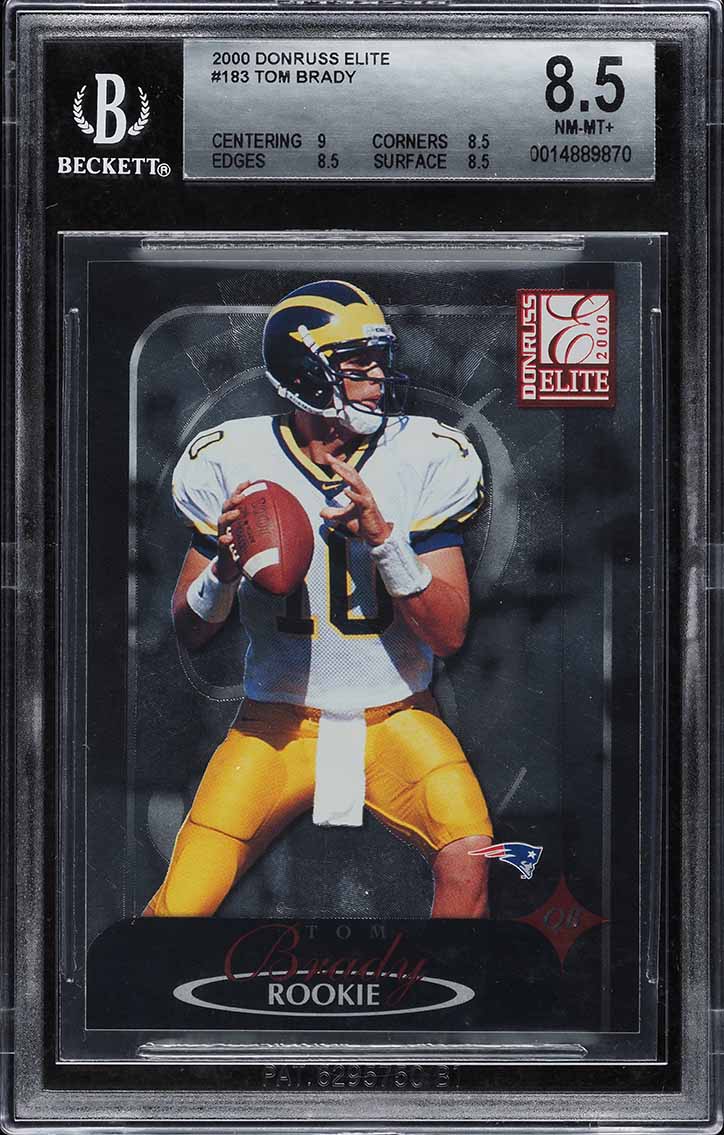 2000 Skybox Dominion Tom Brady ROOKIE #234 PSA 9 MINT on Fanatics