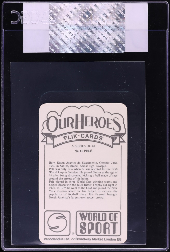 1979 Venorlandus Our Heroes World Of Sport Pele #11 CGC AUTH