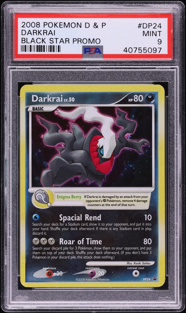2008 Pokemon Diamond & Pearl Promo Darkrai #DP24 PSA 9 MINT