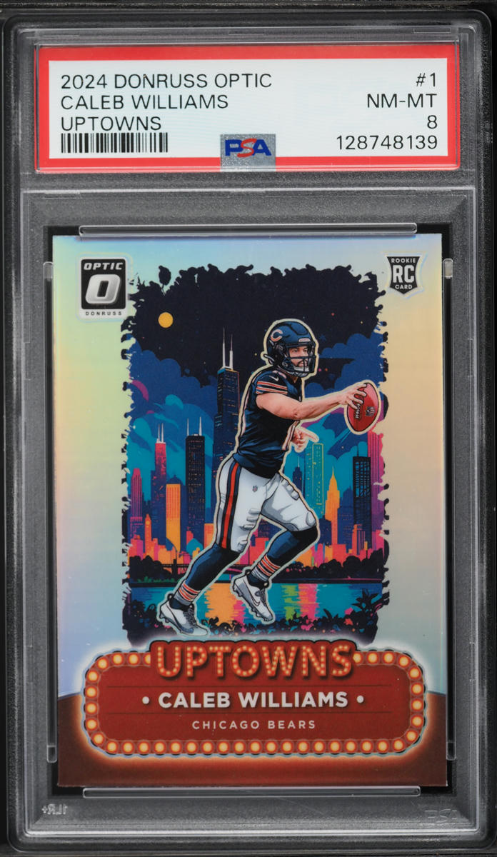 2024 Donruss Optic Uptowns Caleb Williams ROOKIE #1 PSA 8 NM-MT