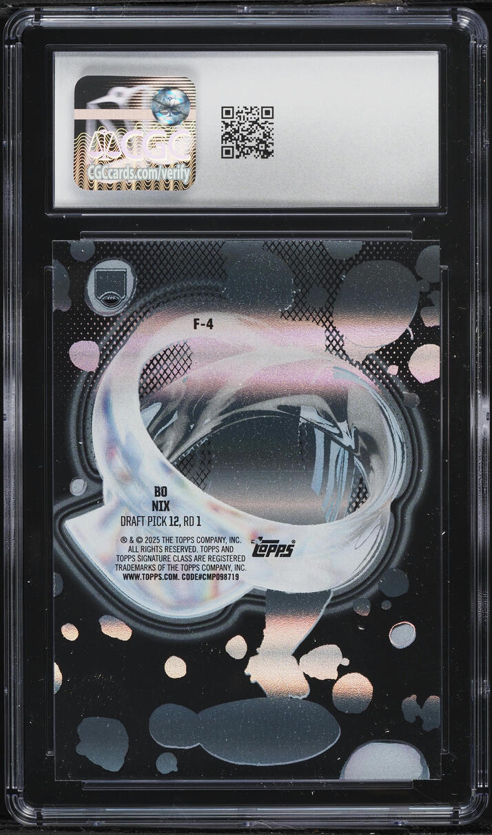 2024 Topps Signature Class Fluidity Bo Nix ROOKIE #F-4 CGC 10 GEM MINT