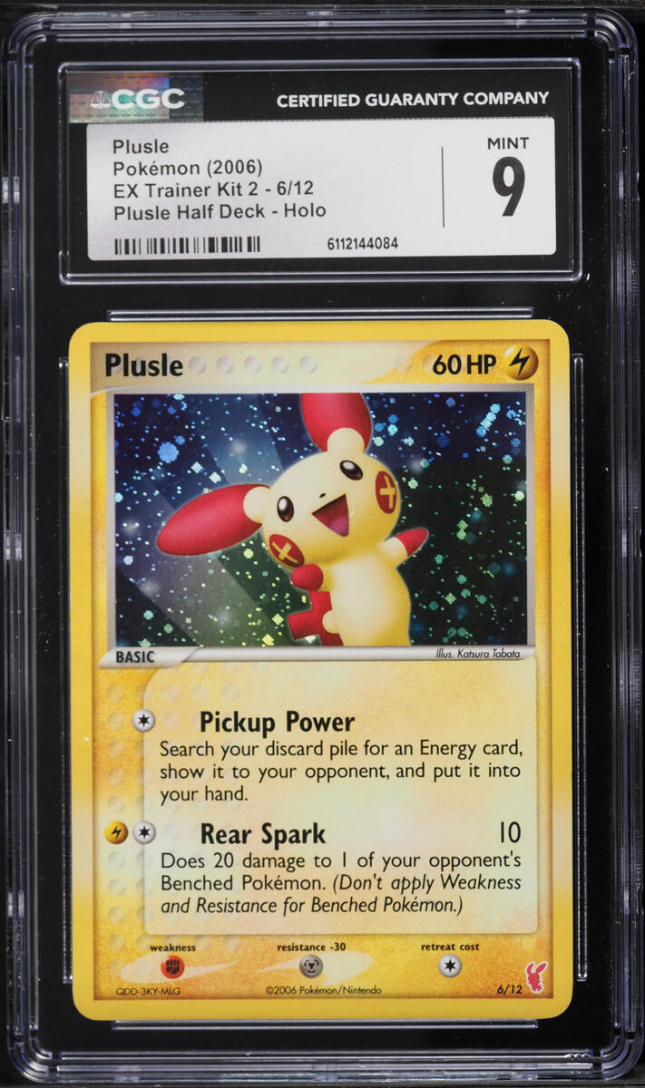 2006 Pokemon EX Trainer Kit 2 Half Deck Holo Plusle #6 CGC 9 MINT