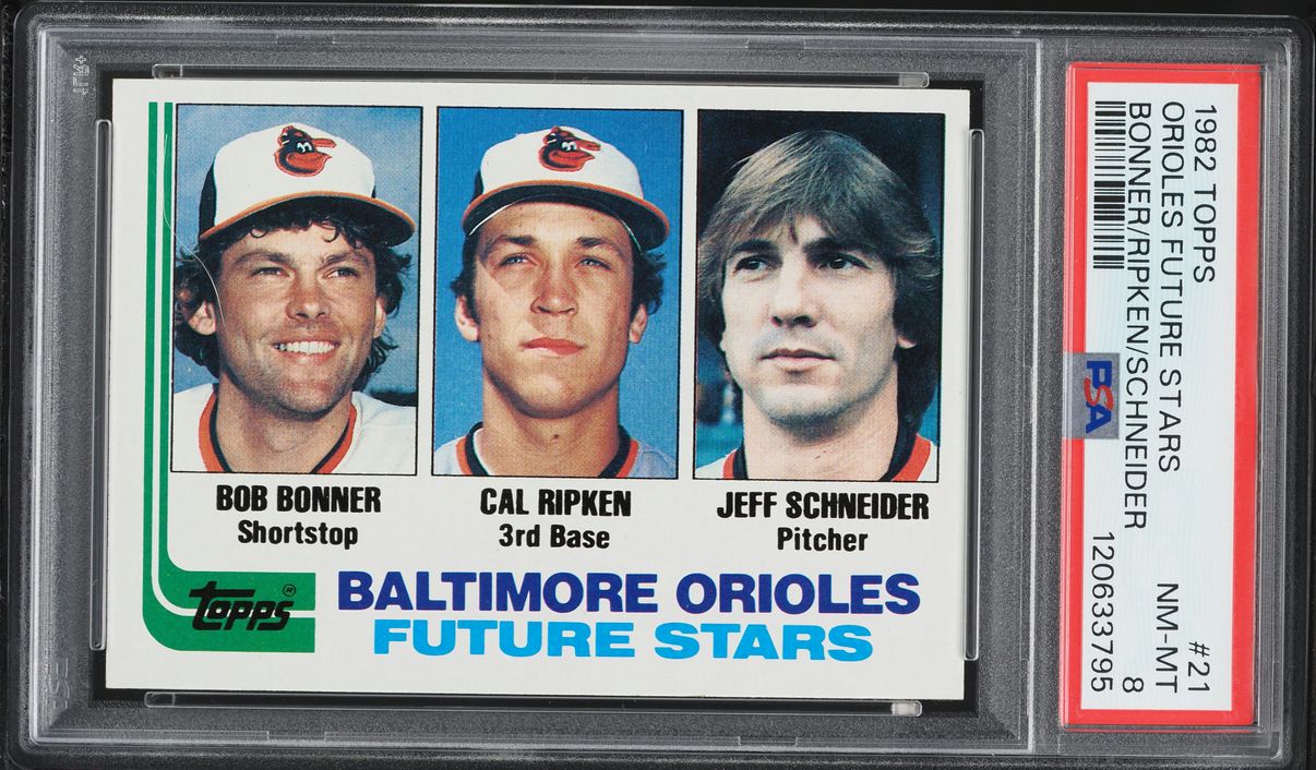 1982 Topps Cal Ripken Jr. ROOKIE #21 PSA 8 NM-MT