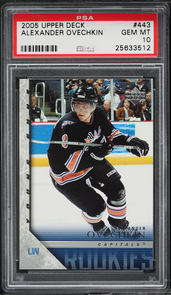 2005 Upper Deck Young Guns Alexander Ovechkin ROOKIE #443 PSA 10 GEM MINT